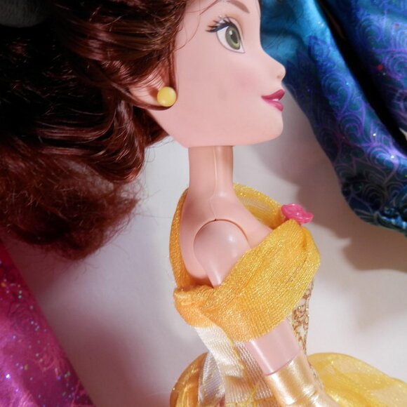 6 Disney Princess Hasbro Royal Shimmer Dolls Pocahontas Belle Jasmine Ariel - Picture 5 of 10
